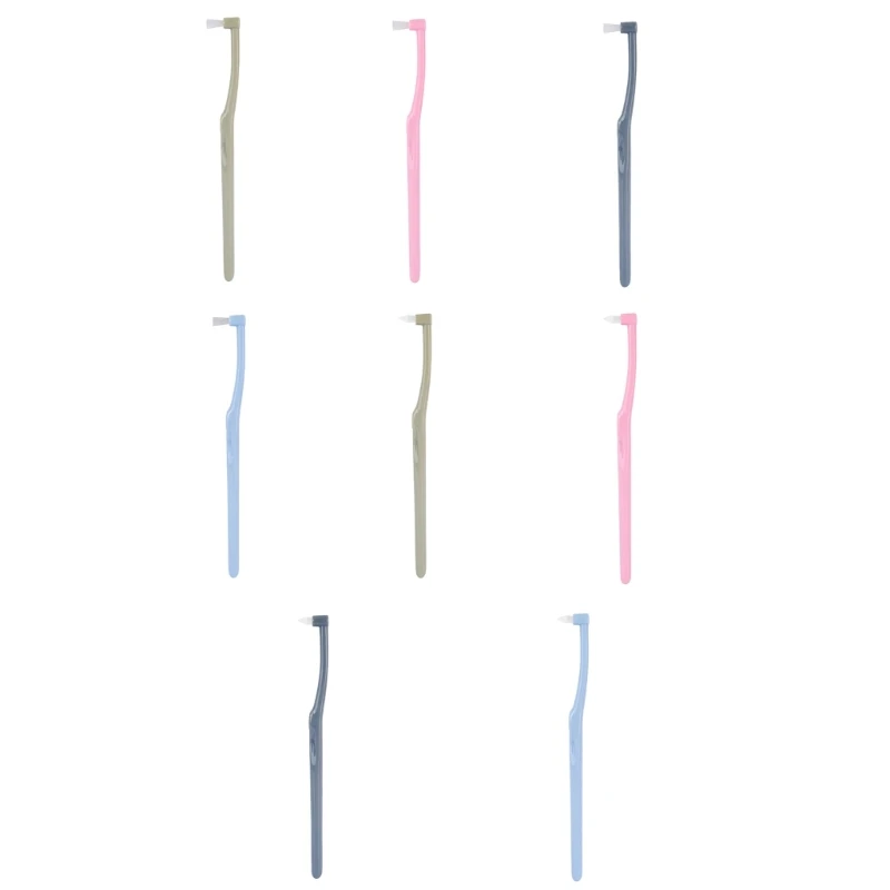 

Pointed/Flat Head Orthodontic Toothbrush Tooth Brush Soft Teeth Correction Brush