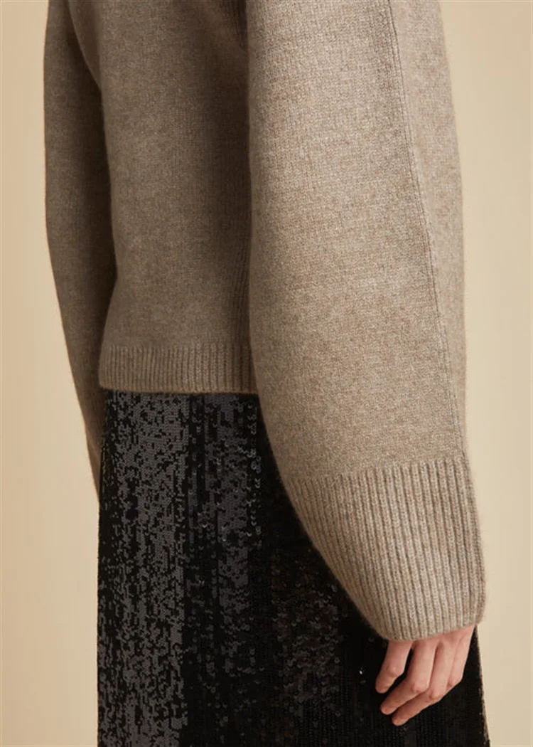 Женский свитер классический однотонный дизайнерский шерстяной кардиган с