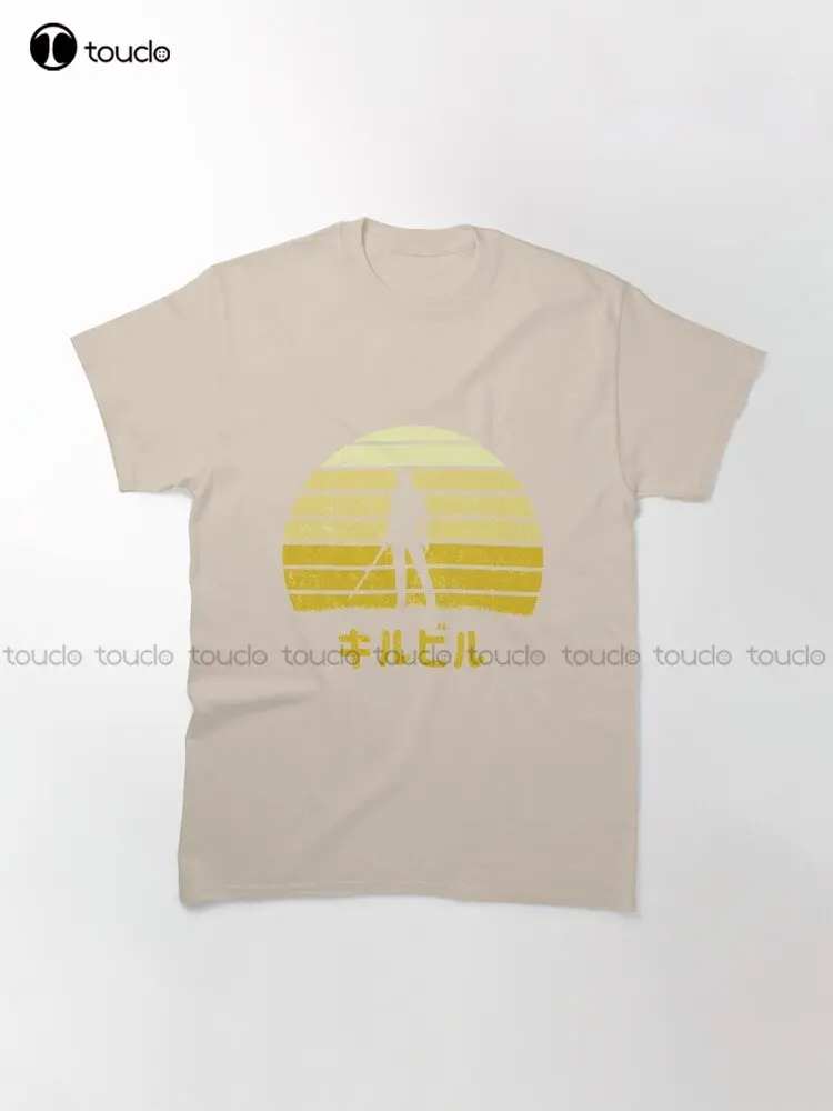 Классическая футболка Vaporwave Kill Bill индивидуальная унисекс с цифровым принтом Aldult