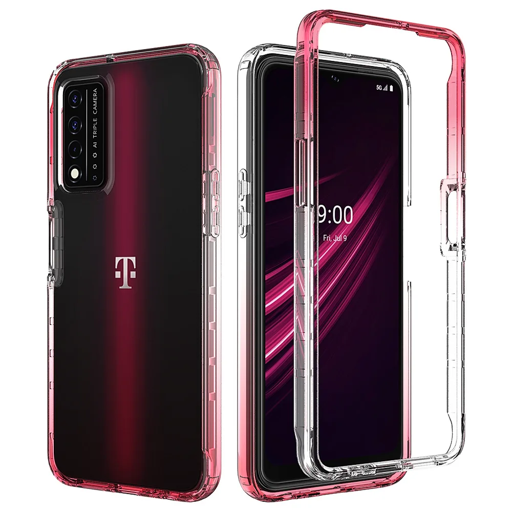 

Case For TCL 20S 20L Plus 20 Pro 5G T-Mobile REVVL V+ 5G Body Protection Rugged Shockproof Clear Bumper Cover