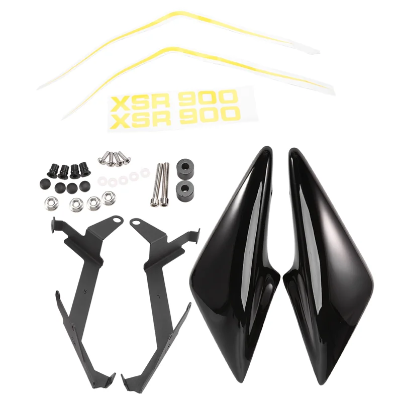 

Motorcycle Seat Side Panel Fairing Cover Frame Guard for Yamaha XSR900 XSR 900 2016-2021(Yellow Sticker)