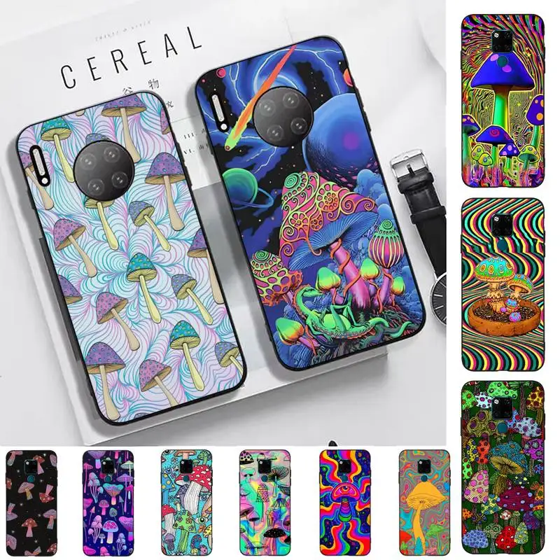 

Mushroom Phone Case for Huawei Mate 20 10 9 40 30 lite pro X Nova 2 3i 7se