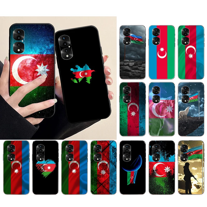 

Azerbaijan Flag Phone Case for Huawei P50 Pro P30 P40 Lite P40Pro P20 lite Mate 50 20Pro 20lite Y6P Y5P Y9A Nova 70 Funda