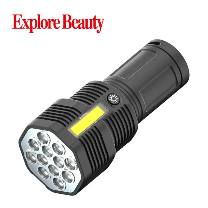 

Powerful LED Flashlight Tactical Torch USB Rechargeable COB Flashlight 4 Modes Waterproof Lamp Ultra Bright Camping Lantern