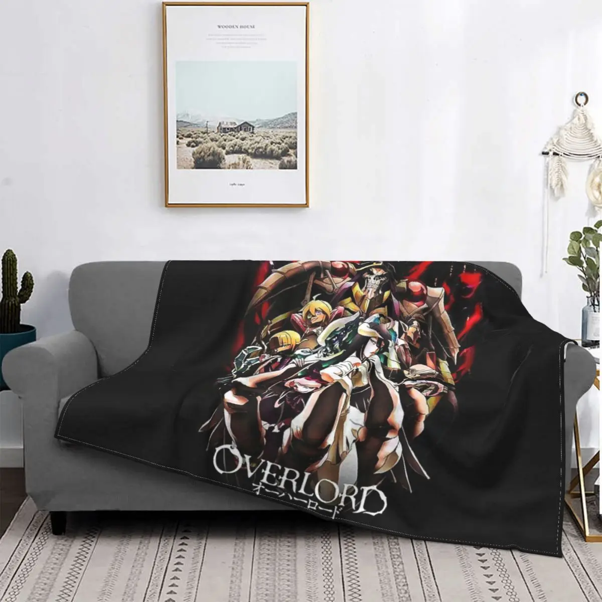 

Overlord-Manta a cuadros para cama, manta de lana, Colcha de verano
