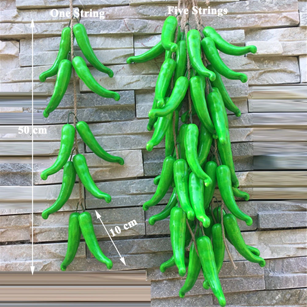 Искусственные овощи: перец, чили, чеснок