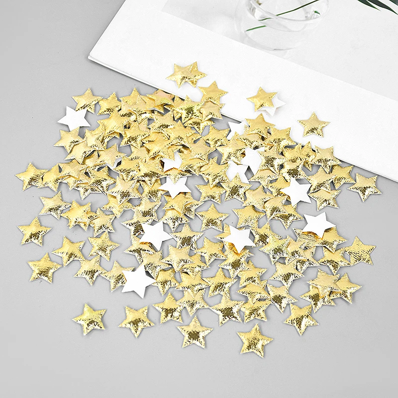 100 шт. золотые/серебряные звезды для дня рождения рождественской вечеринки декор