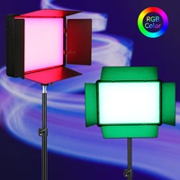 rgb led video light photography lamp 3000 6500k 0 360%c2%b0 adjustable colors with remote for youtube photo studio shooting fill lamp