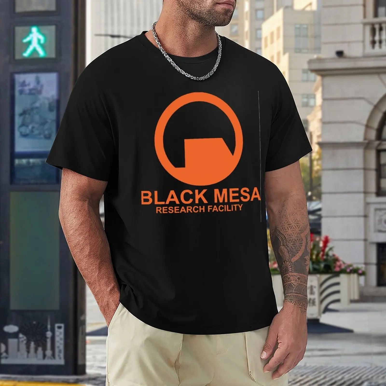 

Tshirt Black Mesa Research Facility Orange Cute Activity Competition USA Size High Quality