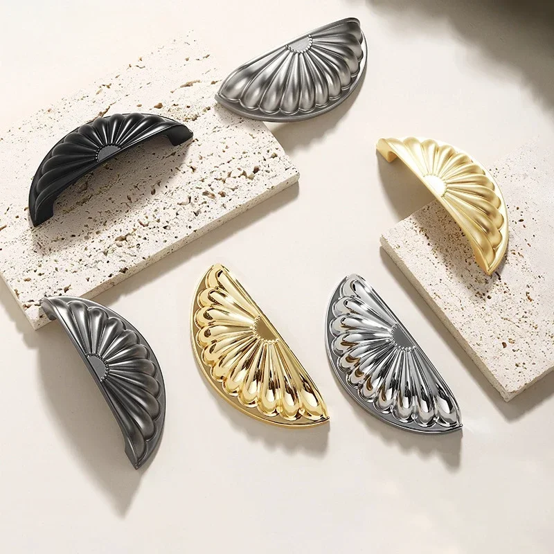 Многоцветный шкаф в форме ракушки ручка североевропейском стиле антикварная