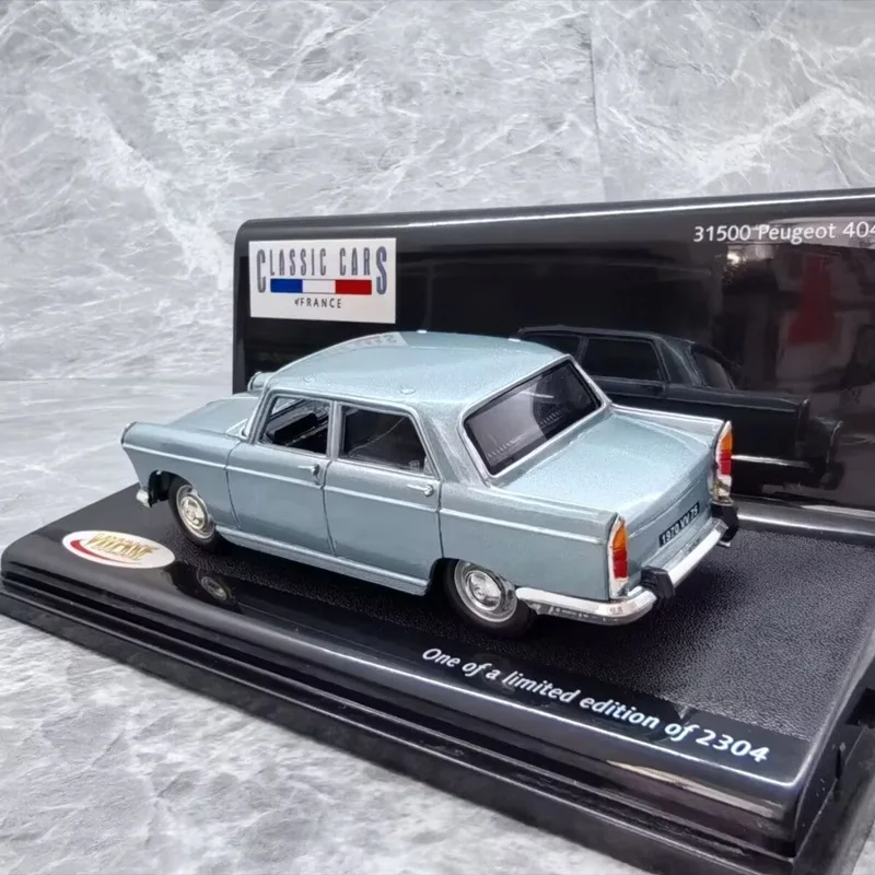 Фото 1/43 Peugeot 404 1970, классическая модель автомобиля из сплава, литая под давлением металлическая ретро модель старого автомобиля, имитация миниатюрной весы, детская игрушка в подарок №2
