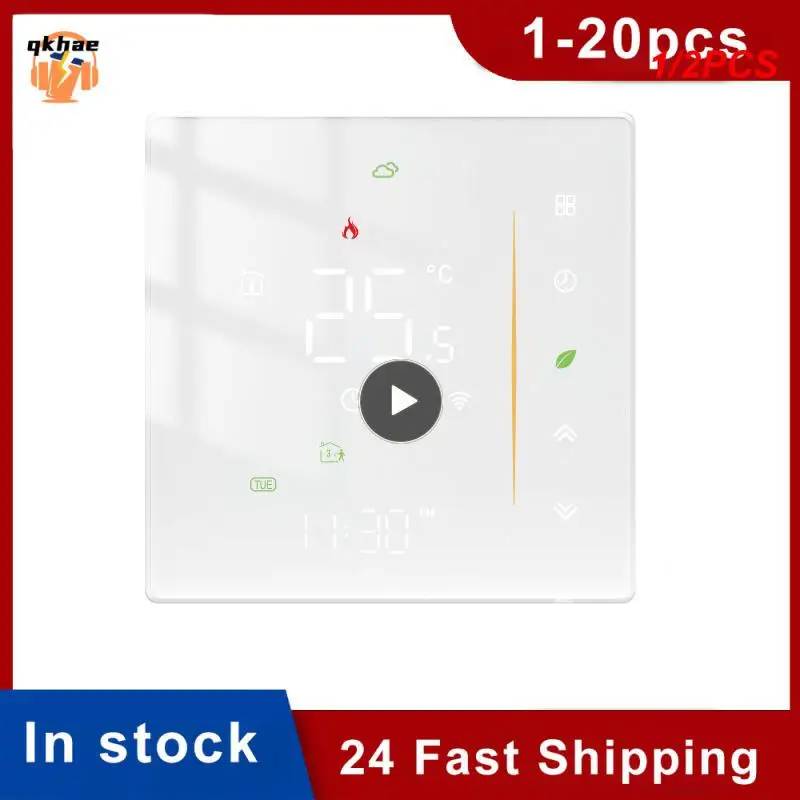 

Термостат Zigbee для теплого пола/воды, 1/2 шт.