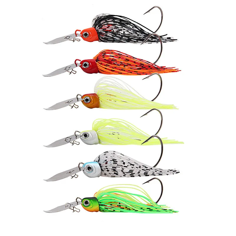 

Fishing Lure Artificial Fringe Beard Guy 10.8cm19g Spinning Bait Crank Hook Wobbler Chatting Lure for Perch Pike Walleye Fish