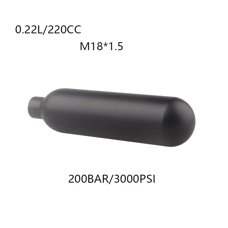 

Алюминиевый CO2 баллон 0.22л 200bar