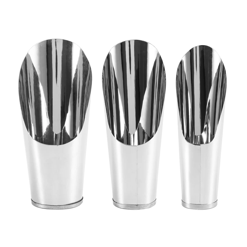 

Bonsai Soil Scoop Metal 3 Pcs Set ,Stainless Steel Garden Hand Soil Scooper, Professional Bonsai Tool Kit