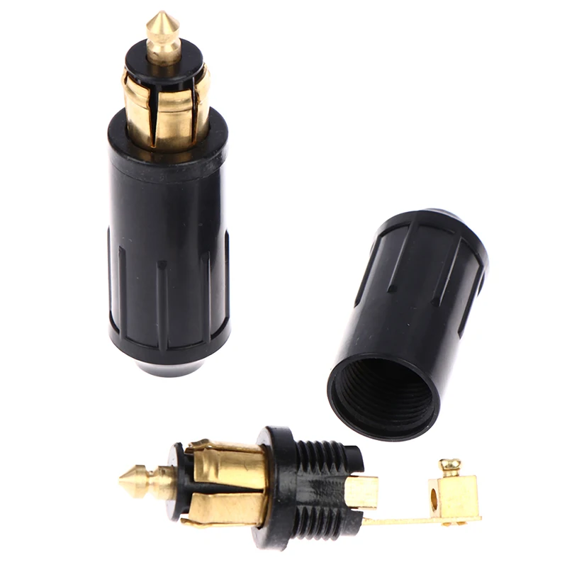 

DIY DIN Hella Male Plug Powerlet Plug European Type 12v Cigarette Lighter Adapter Connector Fits BMW Motorcycles