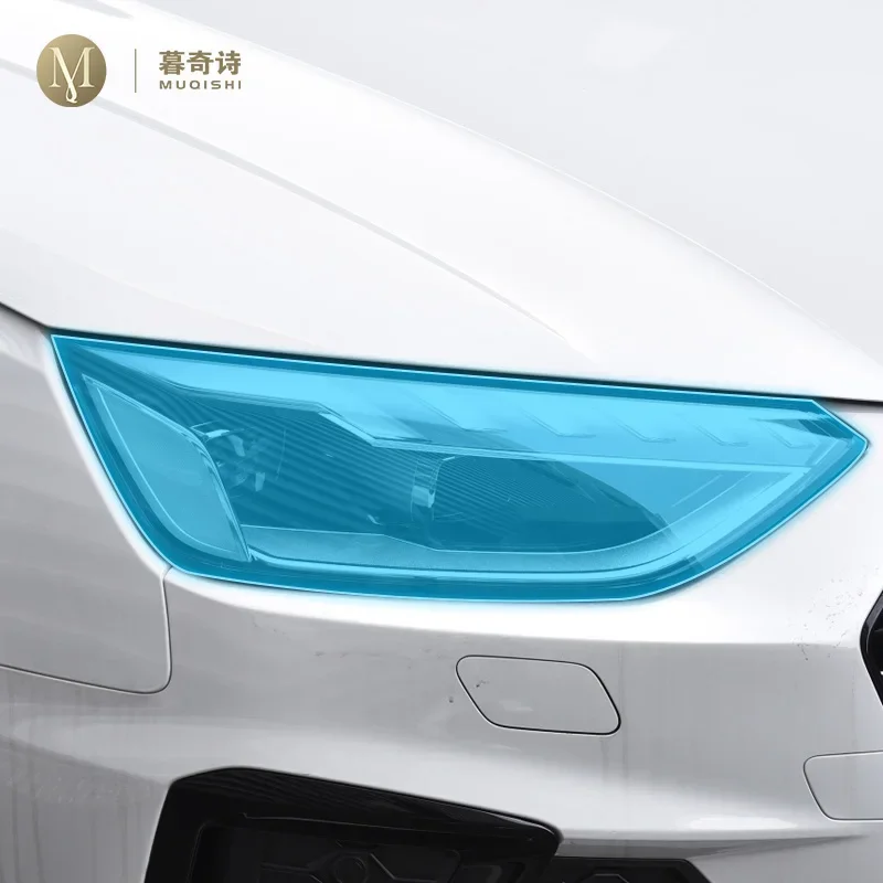 

For Audi A4 B9 2020-2023Car Exterior PPF transparent Paint protective film TPU Anti scratch Headlamps protective film refit film