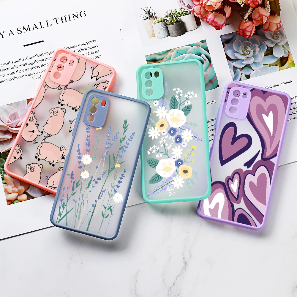 

A52 Case For Samsung A53 Case Pig Smiley Flower Fundas For Samsung Galaxy A52S 5G Covers A51 A33 A32 A22 A13 A12 A71 Shockproof