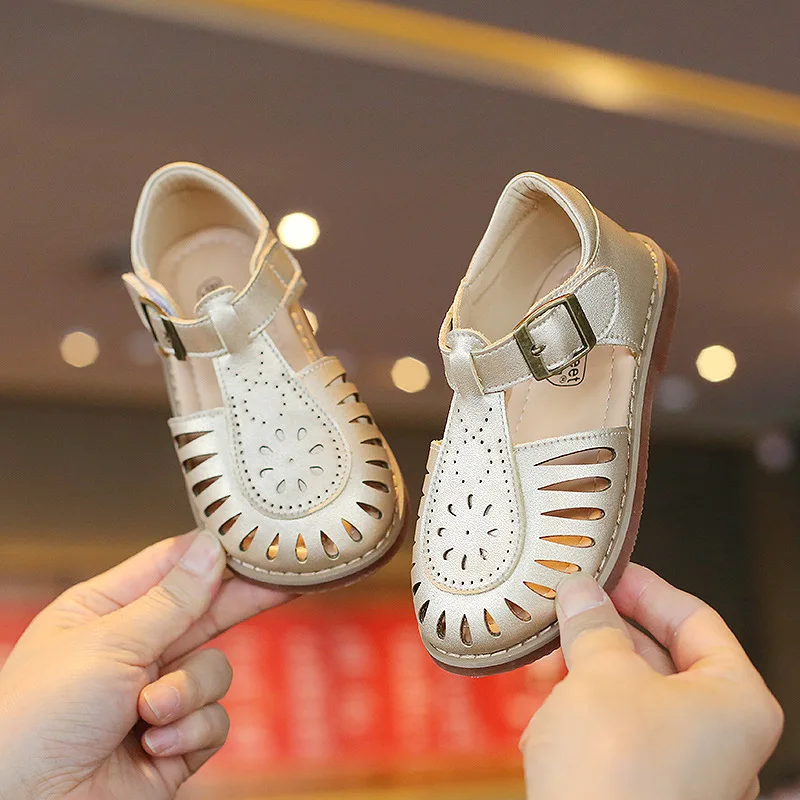 

Children's Girls Sandals 2022 Baby Shoes Summer Fashion Foreign Style Toddler Sandals Leather Princess Shoes Sandalias Niña