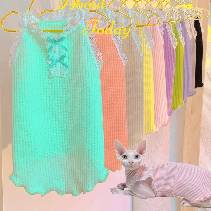 

Одежда для кошек без волос с сфинксом, хлопковый жилет для щенков, котят, рубашка для кошек с сфинксом, мягкая одежда для детей