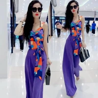 womens two peice sets floral print outfits beach outfit two piece set wide leg pantst summer pants 2 piece sets womens outfits