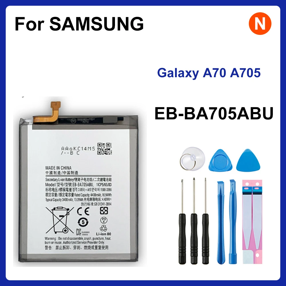 Сменный аккумулятор EB-BA705ABU 4500 мАч для SAMSUNG Galaxy A70 A705 SM-A705 A705FN SM-A705W + инструменты