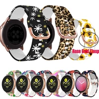 20 22mm silicone strap for samsung galaxy watch 46 42mm watch3 4145mm gear s2 s3 ladies printed strap for amazfit bip wristband