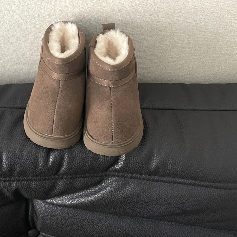 Детские зимние ботинки модные брендовые короткие ботильоны для маленьких