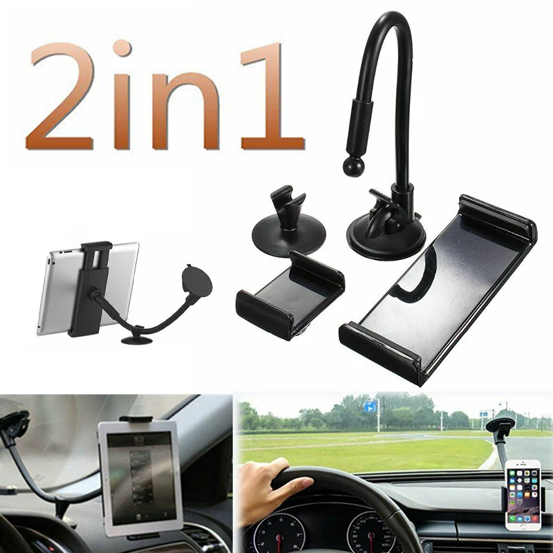 

7-10 inch Tablet Holder Bracket Phone For Car Windshield Dashboard Mount