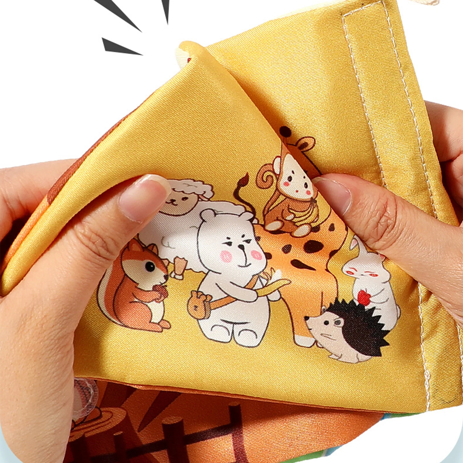 

Montessori Cloth Book Baby Cloth 3D Toddlers Story Early Learning Parent-child Interactive Knowledge Developing Toys