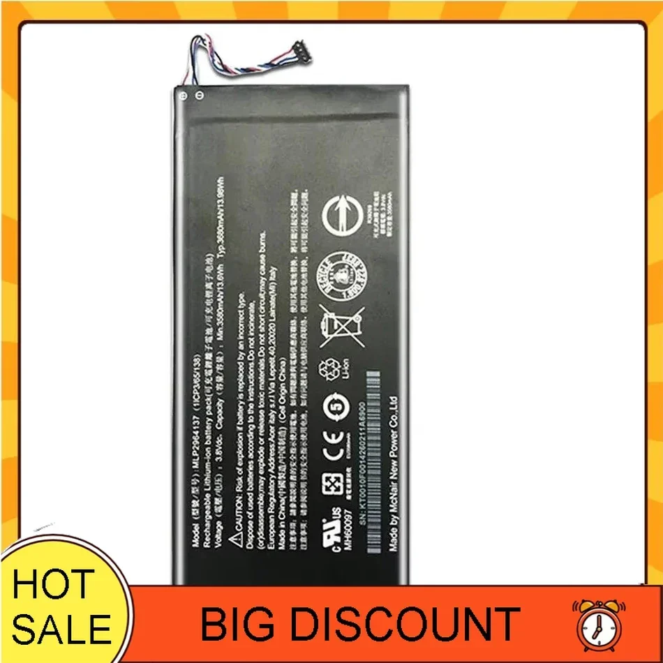 3580 мАч MLP 2964137 Аккумулятор для Acer Lconia One 7 B1-730 B1-730HD A1402 3165142 П