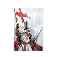 christian crusader banners flag wall sticker tapestry knights templar armor posters mural wallpaper wall hanging home decor e5