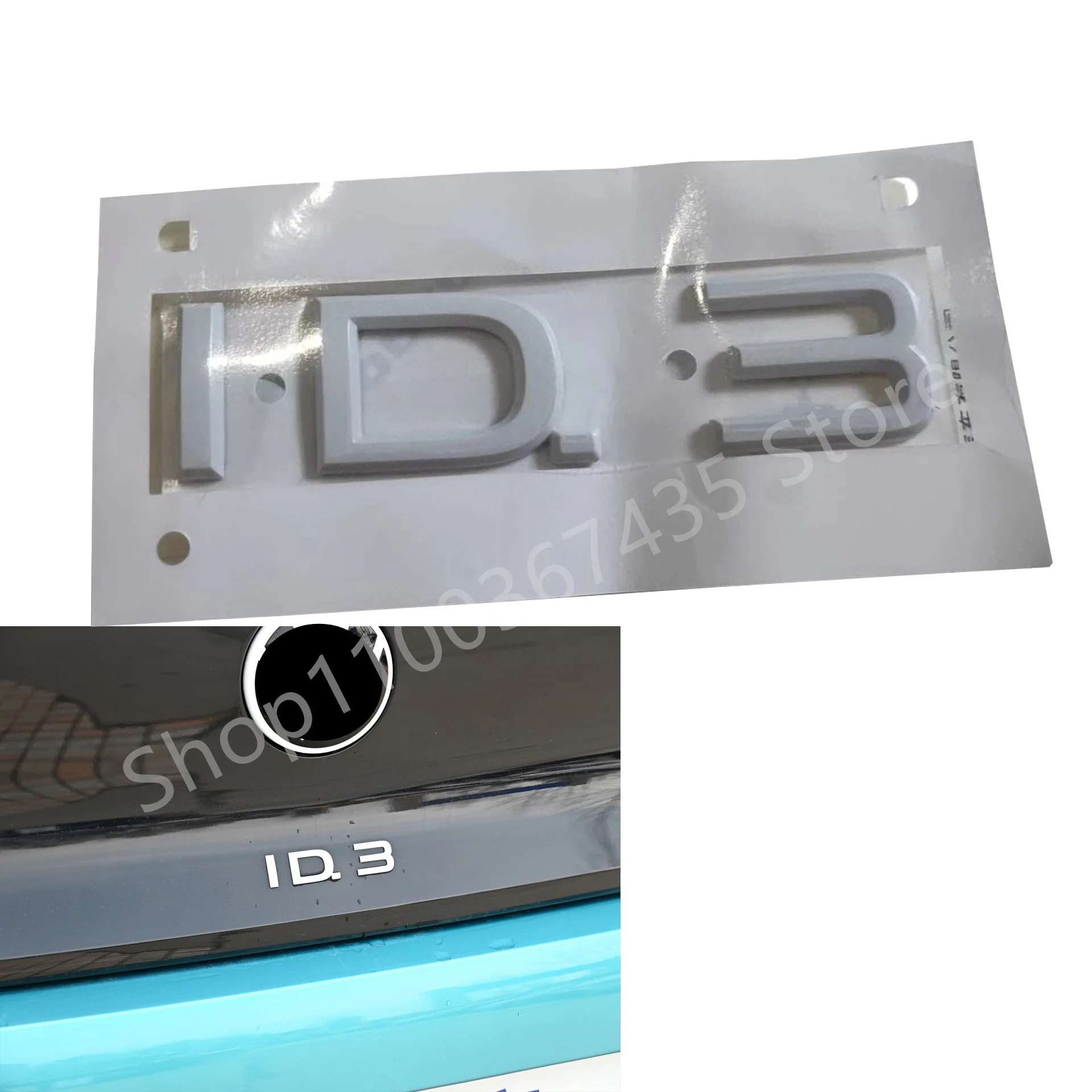 

Lettering White Emblem Logo Tailgate Rear For VW ID3 10A853687AC9A