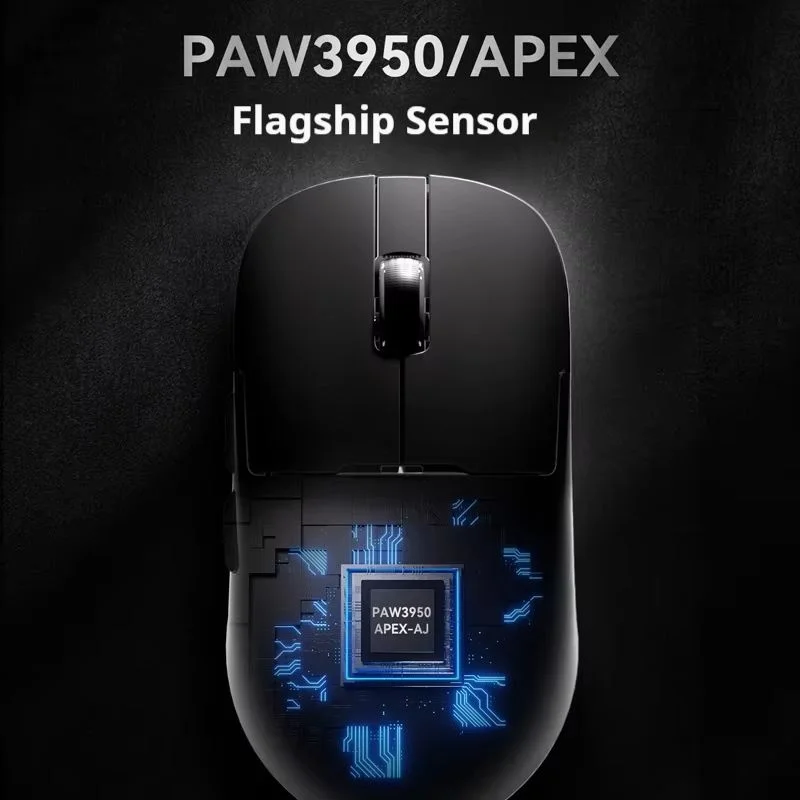 Игровая мышь Ajazz Aj179apex трехрежимная беспроводная Bluetooth-мышь Paw3950 8k легкая