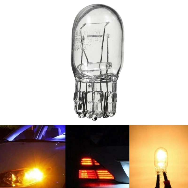 10 шт. 7443 T20 лампочка стандартная лампа для номерного знака Внешний маркер