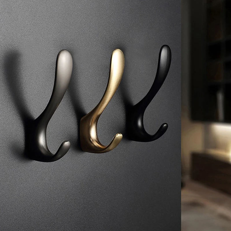 

Wall Hook Matte Black Clothes Hooks Bathroom Towel Hook Coat Rack Accessories