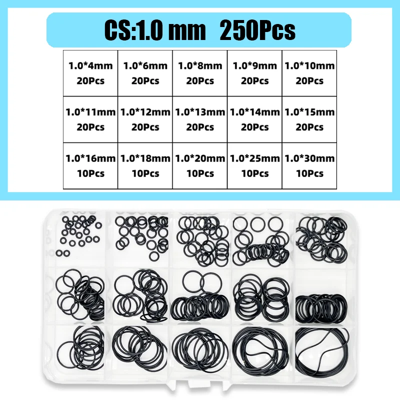 

Комплект уплотнительных колец из нитриловой резины CS 1.0 1.5 2.0 2.4 3.1mm