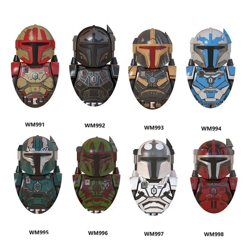 

Star Wars WM6094 Anime Figure Reassembly Mandalorians series Building Blocks Minifigure Assembling Children's Toys