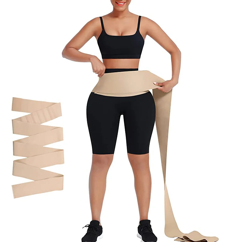 Invisible Bandage Wrap Waist Trainer Tummy Wrap Slimming Adjustable Gym Workout Belt Lumbar Trimmer Waist Support Shapewear