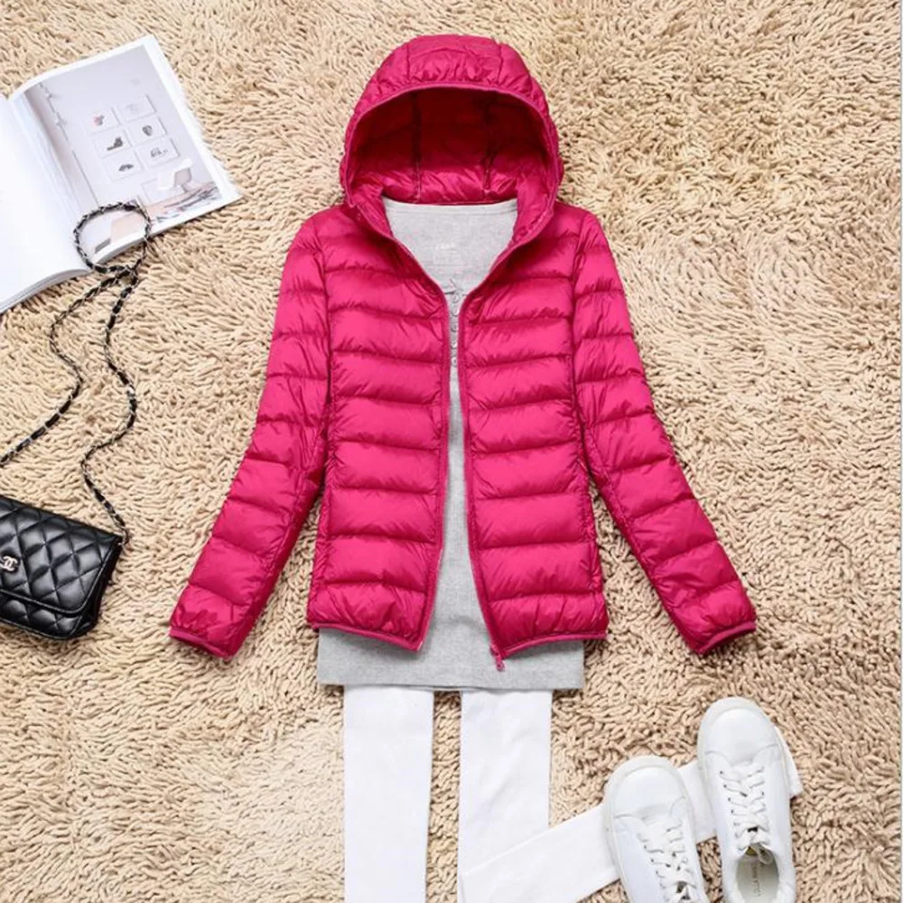 manteau femme hiver new in Korean Hooded coats cropped puffer jacket black winter clothes women