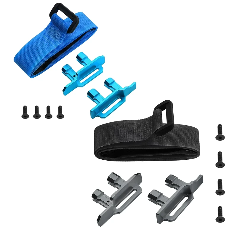 Металлический держатель батареи с ремешком для Trax 1/10 Maxx Small X