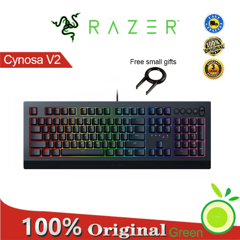Razer Cynosa V2 Mechanical Gaming Keyboard-Individually Customizable Chroma RGB Backlit Keys Cynosa Pro Suit For Pc Laptop