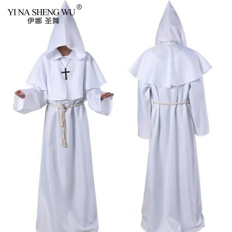 Страшная накидка для взрослых костюм косплея средневековый фрир женский халат