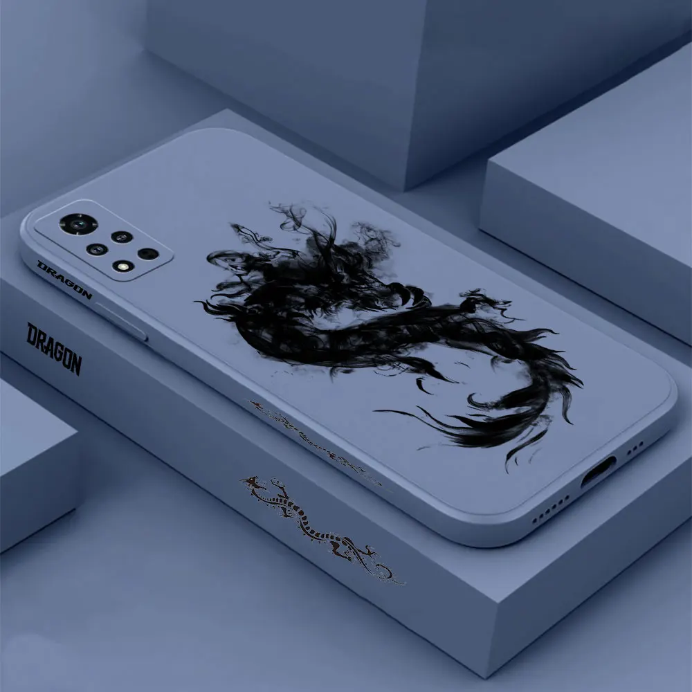 

Black Ink Brush Painting Dragon Case For Honor PLAY 6T 5T 4 X40 X40I X30 X20 X10 V40 V30 V20 V10 MAGIC 5 4 NOTE10 Pro Max Cover