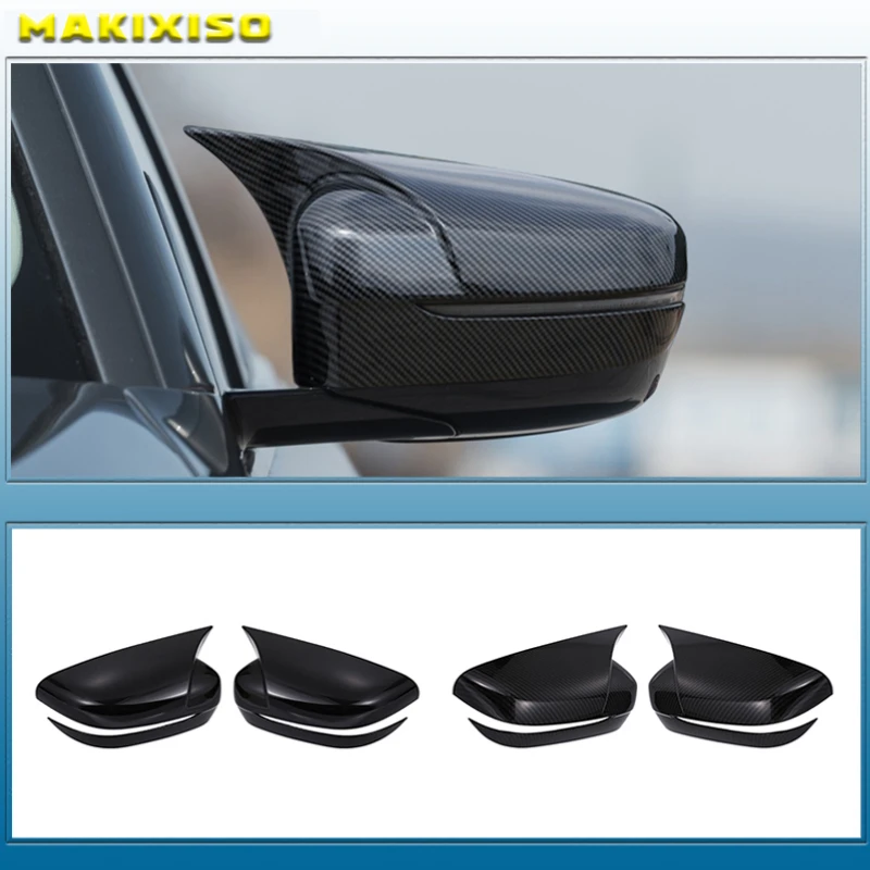 

1 Pair For BMW 3 Series 5 Series G20 G30 17-21 Rear View Side Mirror Cover Case Trim ABS Style Car Rearview Mirror Cover