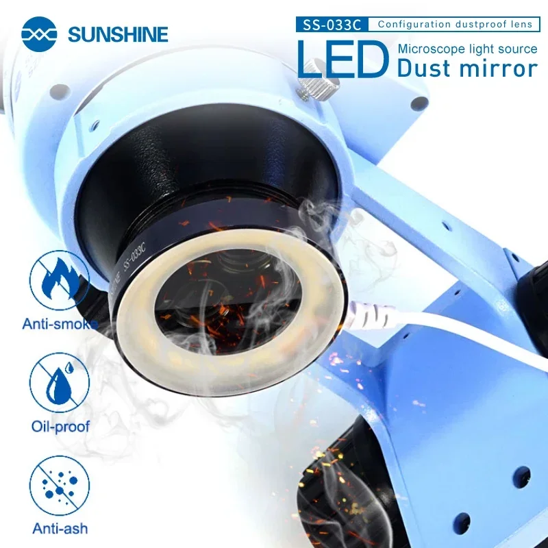 SS-033C светодиодный источник света для микроскопа кольцевой регулируемая защита