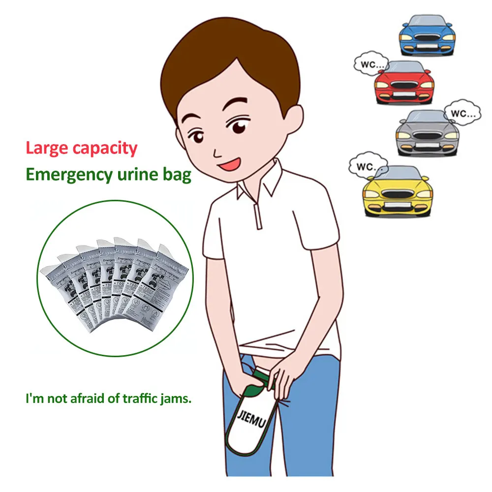 

Горячая Распродажа 700 мл удобный мочеприемник для мужчин и женщин мужской Герметичный 1 шт./10 шт. естественный бионический дизайн большой емкости портативный