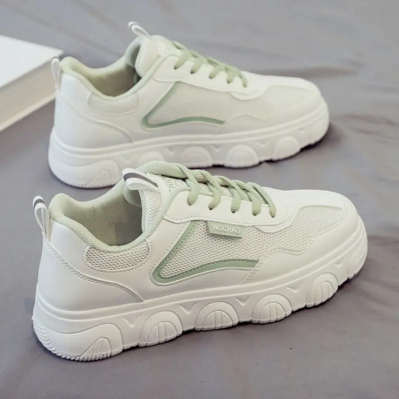 

Flat Sneakers Free Shipping Women's Sports Shoes for Women Gym White Fashion Casual Tennis Elegant Trend 2022 Canvas Comfortable