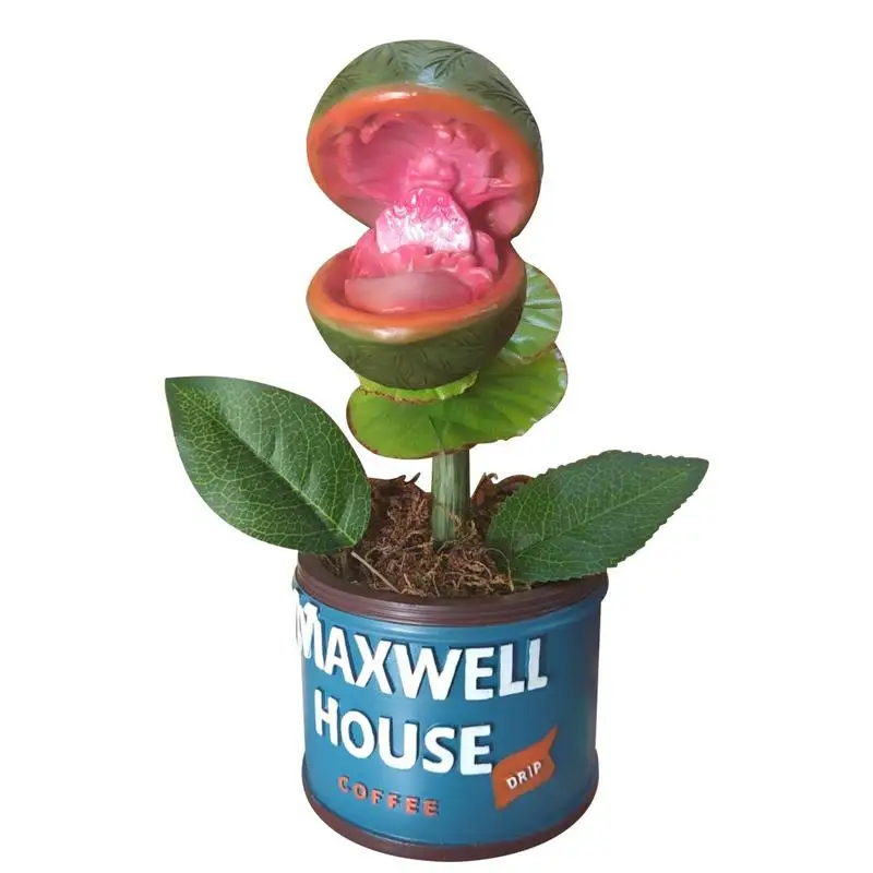 

Resin Piranha Plant Pot Multifunctional Desktop Ornament Yard Craft Landscaping For Home Garden Decor Piranha Resin Plant Pot