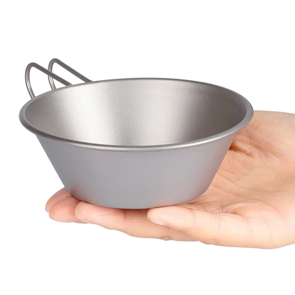 

Титановая чаша Lixada с ручкой, контейнер для еды для ужина, горшок для кемпинга, походов, альпинизма, пикника